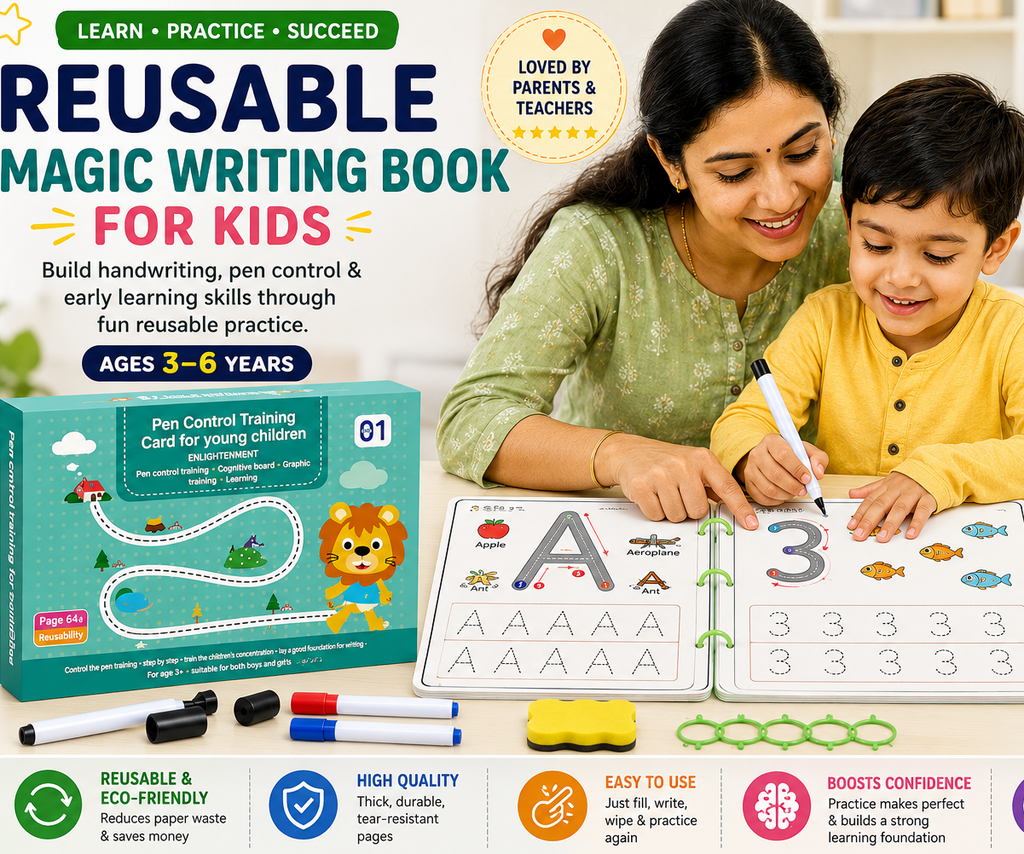 Reusable handwriting book