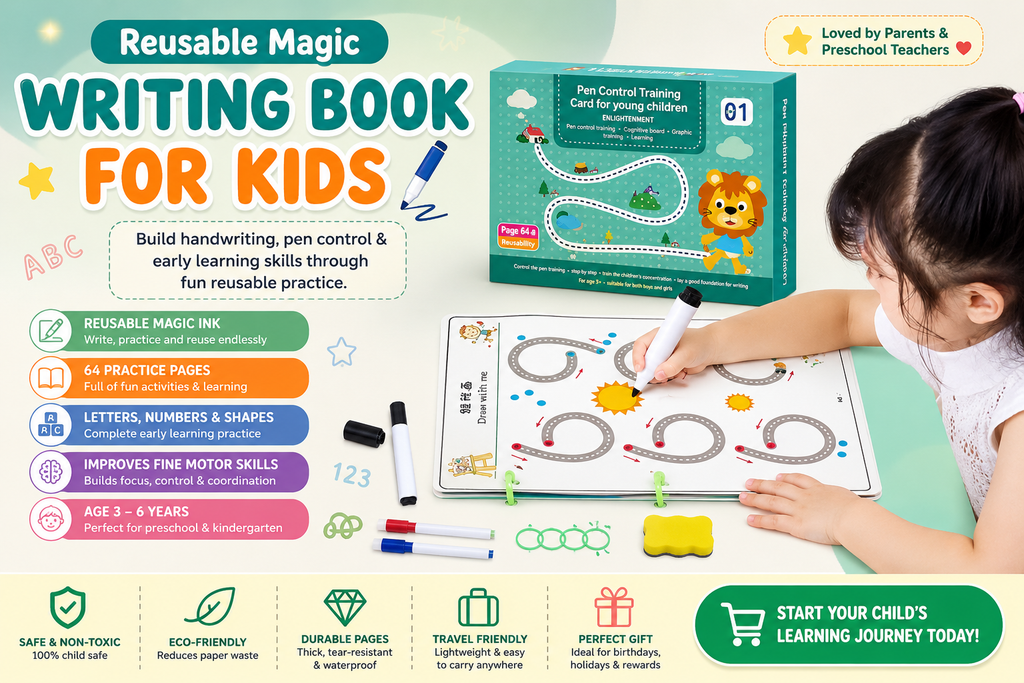 Reusable handwriting book